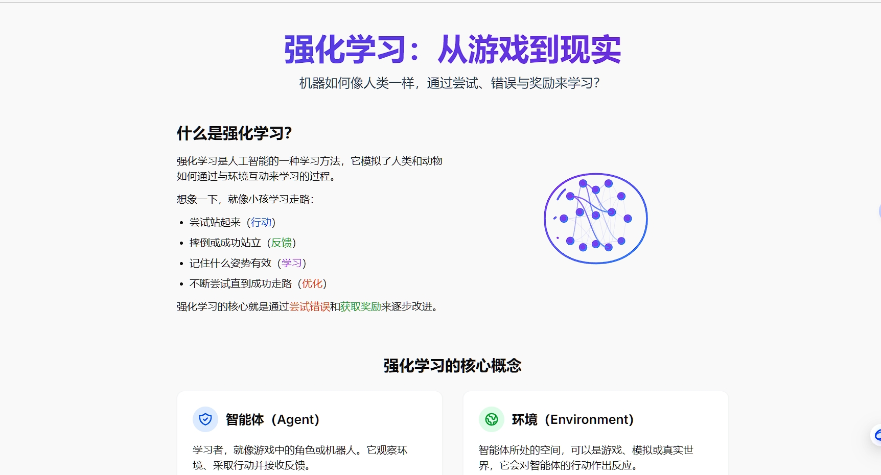 强化学习学习网站截图